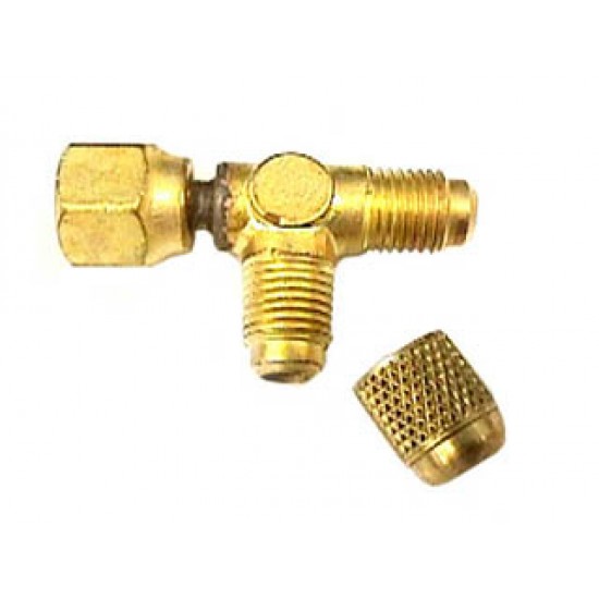 Fuel Line Tap Schrader Tee 1/4" ACCESS VALVE For "GM" Fuel Rail Fuel Line Tap Schrader Tee 1/4" ACCESS VALVE For "GM" Fuel Rail