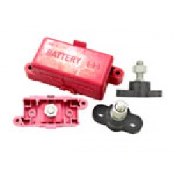 Battery Junction Box Red and Black Stud